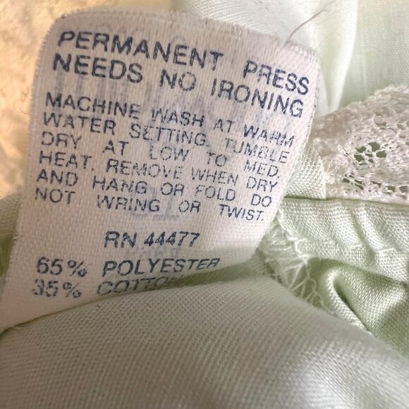 Vintage Mini World Circle Dress 3T Pale Green Ruffles Lace Party Easter USA - Picture 7 of 7